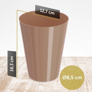 DONICZKA OSŁONKA NA STORCZYK KWIETNIK PLASTIKOWA KWIATY 13 CM BEŻOWA KADAX