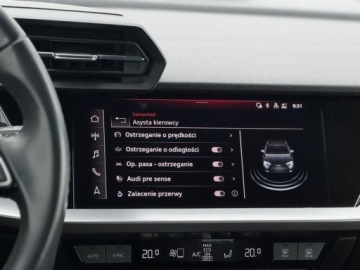 Audi A3 8Y Sportback 1.5 35 TFSI 150KM 2023 Audi A3 Sportback Kamera cofania ,Tempomat , Kluczyk komfortowy , Smartpho, zdjęcie 17