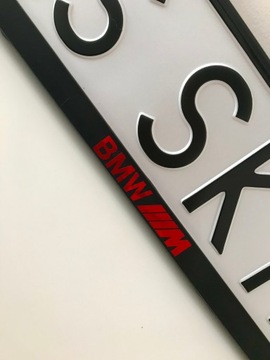 Рамка номерного знака BMW M power /2 шт.