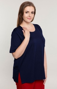 Klasyczna dzianinowa bluzka PLUS SIZE rozm. 48-62