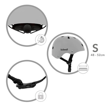 ДЕТСКИЙ ВЕЛОСИПЕДНЫЙ ШЛЕМ ДЛЯ СКУТЕРА, РЕГУЛИРУЕМЫЙ, 48-52см