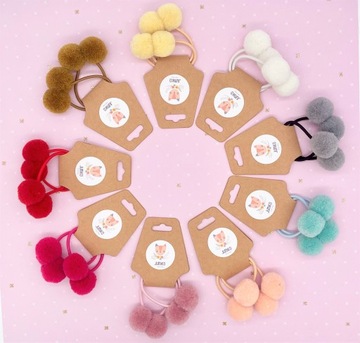 GUMKI DO WŁOSÓW JUMIKO PUCHATE KULKI 2 SZT.