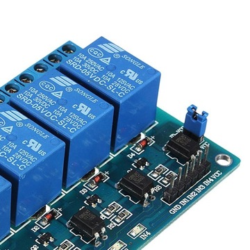 w-5V 4-канальный модуль релейного управления с оптопарой для управления умным домом