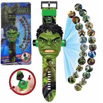 ZEGAREK Z PROJEKTOREM 3D HULK