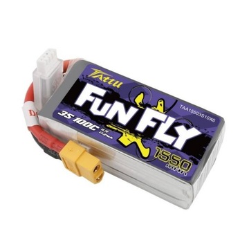 TATTU FUNFLY MOCNY AKUMULATOR BATERIA LIPO 1550 MAH NAPIĘCIE 11.1V 100C