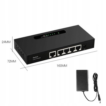 5-портовый коммутатор Gigabit Ethernet 2,5G Plus