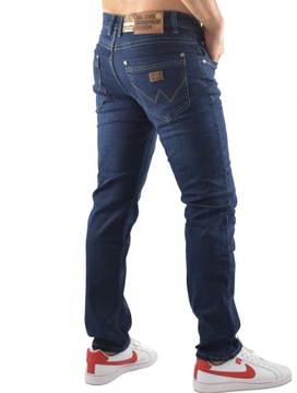 MĘSKIE JEANSY K&L GRANAT SPODNIE 40/32