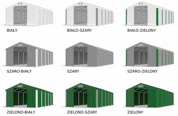 Namiot MAGNUS 5x10-2,5 magazynowy RÓŻNE KOLORY