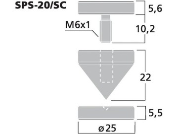 MONACOR SPS-20/SC Набор шипов для динамиков 4 шт.