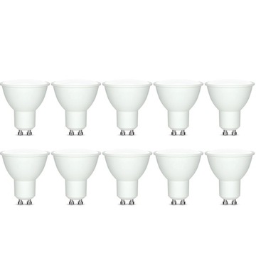 10x ŻARÓWKA LED SMD CCD NIEMRUGAJĄCA GU10 5W 400lm 3000K BIAŁA CIEPŁA
