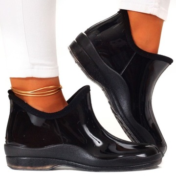 KALOSZE DAMKSIE ELEGANCKIE GUMIAKI NISKIE GUMOWCE