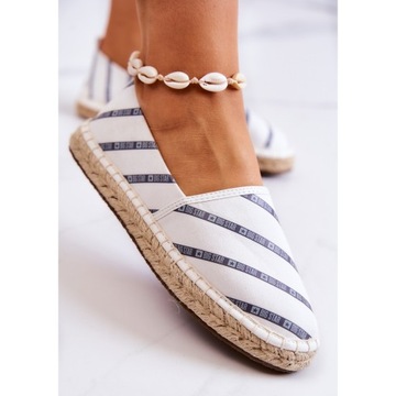 Białe Tkanina Buty Espadryle Big Star r.39