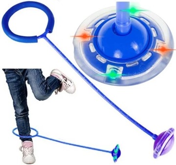 Светодиодная скакалка HULA HOP ИГРУШКА ДЛЯ НОГ ШКИПЕР 63 СМ ДВИЖЕНИЕ ДЛЯ ДЕТЕЙ ВЕСЕЛО