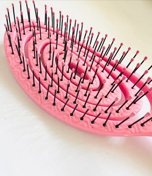 ЩЕТКА ДЛЯ ЗАДЕРЖКИ ВОЛОС СПИРАЛЬНАЯ ОРГАНИЧЕСКАЯ РОЗОВАЯ