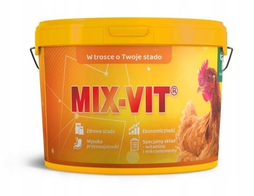 Witaminy dla kur, kaczek, kurczaków 4kg MIX VIT KK