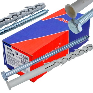 Kołek kołki rozporowe długie ARL 12x300 - 25sztuk