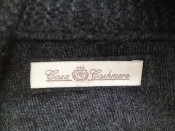 CASA CASHMERE - piękny -100% KASZMIR- sweter- L/XL