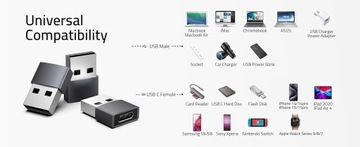 Адаптер Syntech USB-C — USB-A, набор из 3 шт. (209)