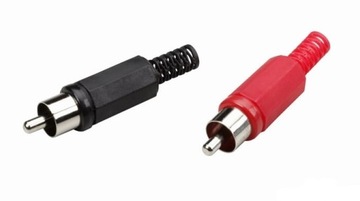 Wtyczka 2x Cinch RCA męskie L/P do montażu THOMSON
