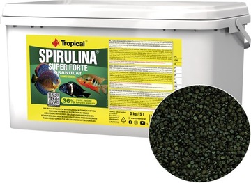 TROPICAL Spirulina Super Forte Granulat 5L Pokarm