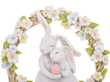 ПАСХА Декоративная фигурка КРОЛИКА ЗАЯЦЫ 26 х 28 х 10 см - ВЕНОК