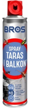 Bros SPRAY Taras i Balkon 350ml KOMAR PAJĄK OSA