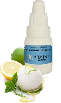 ZAPACH CYTRYNOWY SORBET 10 ML DO ŚWIEC PARAFINY WOSKU