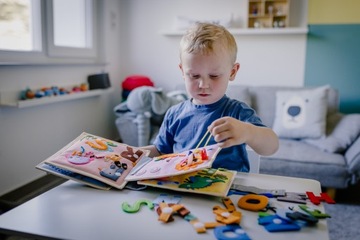 Большая сенсорная книга, тихая книга, Монтессори - Моя первая азбука
