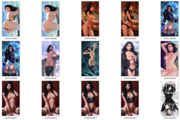Dakimakura 2STR The Witcher Ведьмак Цири НА ВЫБОР