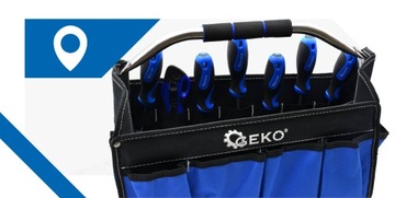 Torba narzędziowa warsztatowa monterska metalowa rączka + pasek