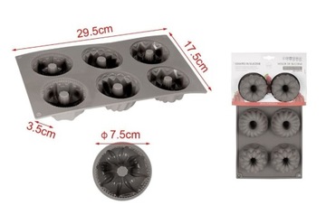 FORMA SILIKONOWA DO PIECZENIA BABECZEK MUFFINEK