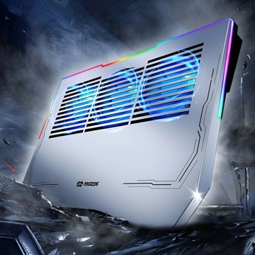 Охлаждающая подставка для игрового ноутбука со светодиодной подсветкой RGB USB-C MOZOS LS6-RGB