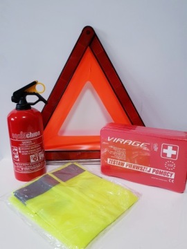 ОГНЕТУШИТЕЛЬ 1КГ+ТРЕУГОЛЬНИК+ПЕРВЫЙ КОМПЛЕКТ+ЖИЛЕТ!!