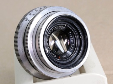 Carl Zeiss Jena Tessar 5cm czerwone T