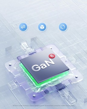 Универсальное зарядное устройство Baseus GaN6 Pro 2x USB-C + 2xUSB 65 Вт + КАБЕЛЬ