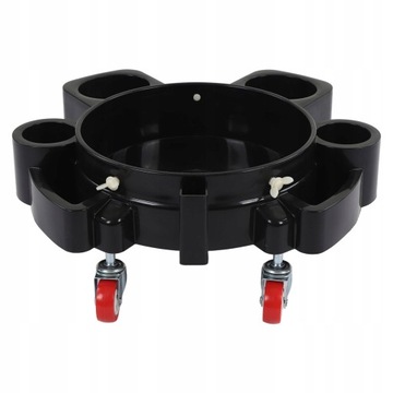 ЧЕРНАЯ МНОГОФУНКЦИОНАЛЬНАЯ ТЕЛЕЖКА НА КОЛЕСАХ С 5 ПРОЧНЫМИ ПОВОРОТНЫМИ КОЛЕСАМИ