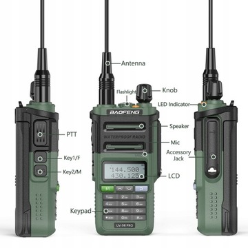 Рация Baofeng UV-9R Pro 10Вт новая IP68