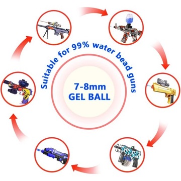 100 000 шт. ГИДРОГЕЛЕВЫЕ ШАРИКИ, украшение для вазы, аксессуары для игрушечного пистолета