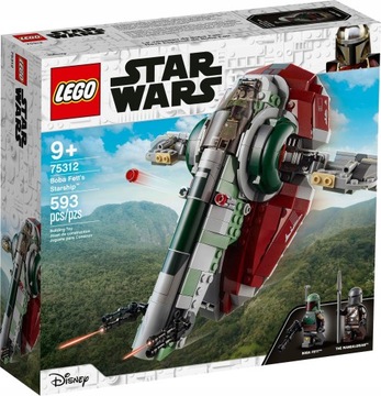 LEGO STAR WARS КОСМИЧЕСКИЙ КОРАБЛЬ БОБИ ФЕТТА МАНДАЛОРИАН 2 КАРБОНИТОВЫЕ БЛАСТЕРЫ