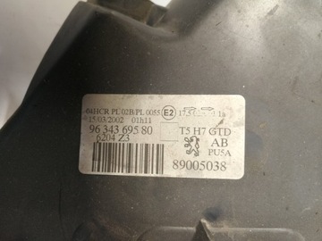 89005038 SVĚTLO LEVÝ PŘEDNÍ 1.4 55 2004 PEUGEOT 307 SW (3H)