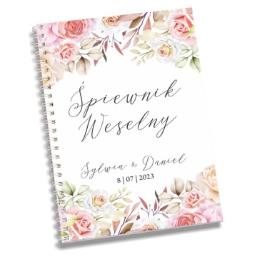 СВАДЕБНЫЙ песенник СВАДЬБА на спирали УЗОРЫ ЦВЕТА