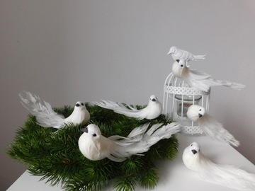 ДЕКОРАТИВНЫЕ ПТИЦЫ НА ЕЛКУ, 12 штук красивых украшений!