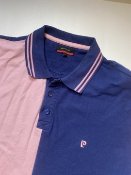 Pierre Cardin oryginalne POLO RÓŻOWO GRANATOWE XXL