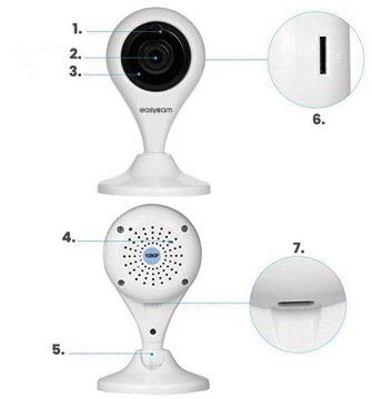Внутренняя Wi-Fi IP-камера EasyCam Tuya 3MP EC-3C6IR
