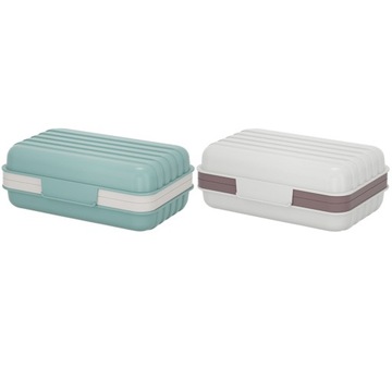 Мыльница Дорожная тарелка с крышкой 2 шт.