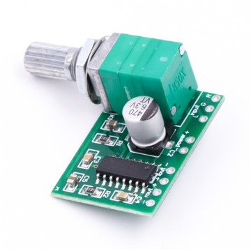 WZMACNIACZ AUDIO 2X3W PAM8403 Z POTENCJOMETREM