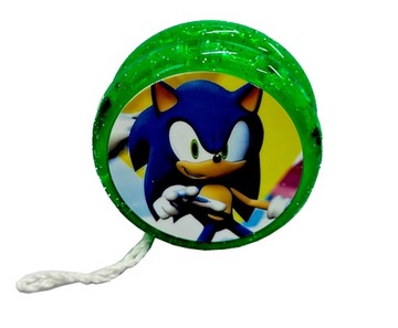Zabawka jojo Sonic gra yoyo świecąca LED na prezent kolory mix 5,5 cm