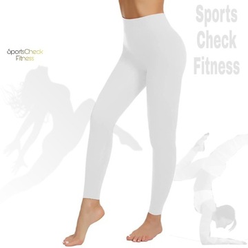 Legginsy damskie BIAŁE FITNESS SMARTTEX S/M