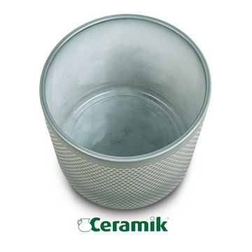 Горшок с керамическим сотовым медовым корпусом для цветочных растений 19 см.