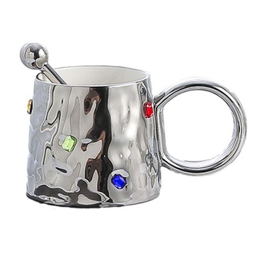 Kubek ceramiczny do kawy 300ml z uchwytem Kreatywny kubek do herbaty wielok